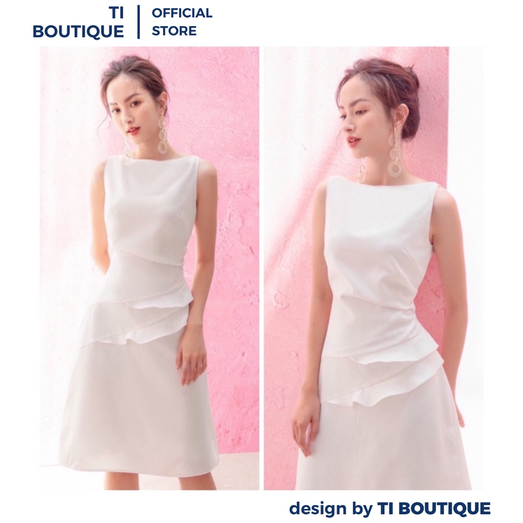 Đầm Váy Cổ Thuyền Không Tay Thiết Kế Hiện Đại Tính Tế, Đầm Đi Tiệc Dáng Ôm Đơn Giản Nổi Bật Và Cuốn Hút