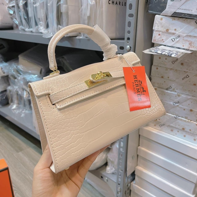 Túi H vân rắn mini
