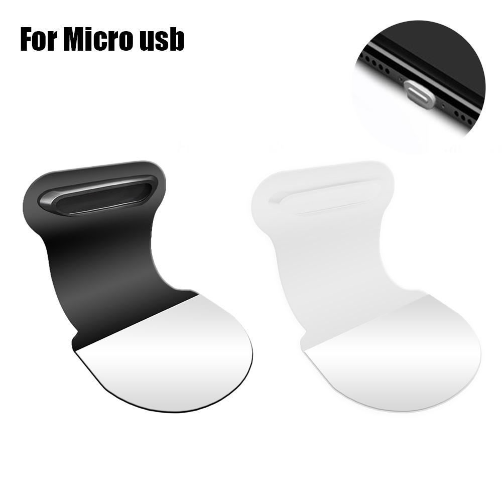 [Mới] Ốp Điện Thoại Silicon Chống Nước Chống Bụi Chống Mất Tự Dính Có Cổng Sạc Cho iPhone &amp; Micro USB &amp; Type C