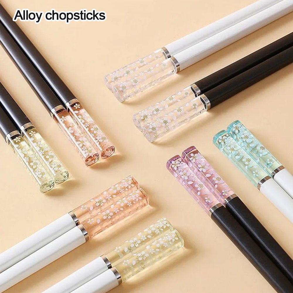 1 5 Đôi Đũa Chống Trượt Kháng Khuẩn Phong Cách Nhật Bản