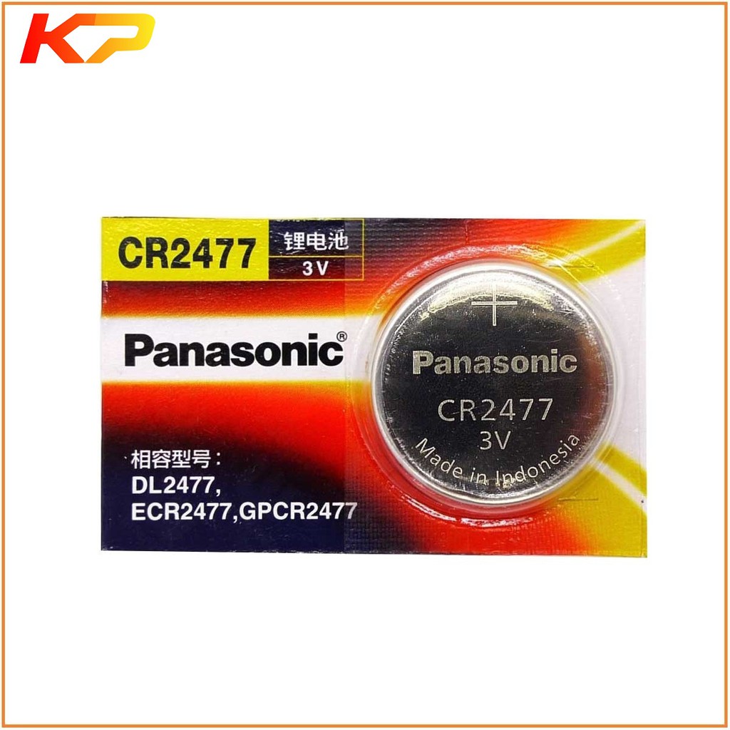 2 Pin CR2477 3V Panasonic made in Indonesia