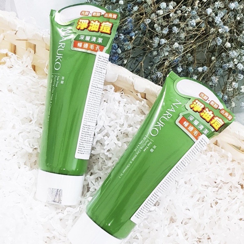 Sữa Rửa Mặt Tràm Trà Naruko Tea Tree Purifying Clay Mask & Cleanser 120g | BigBuy360 - bigbuy360.vn