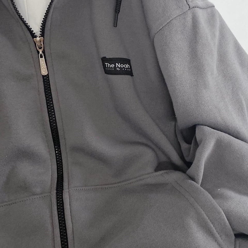 [Mã SKAMFSW175 giảm 10K đơn 50K] Áo Khoác dây kéo nỉ bông form rộng tag Noah unisex (nam nữ mặc được)