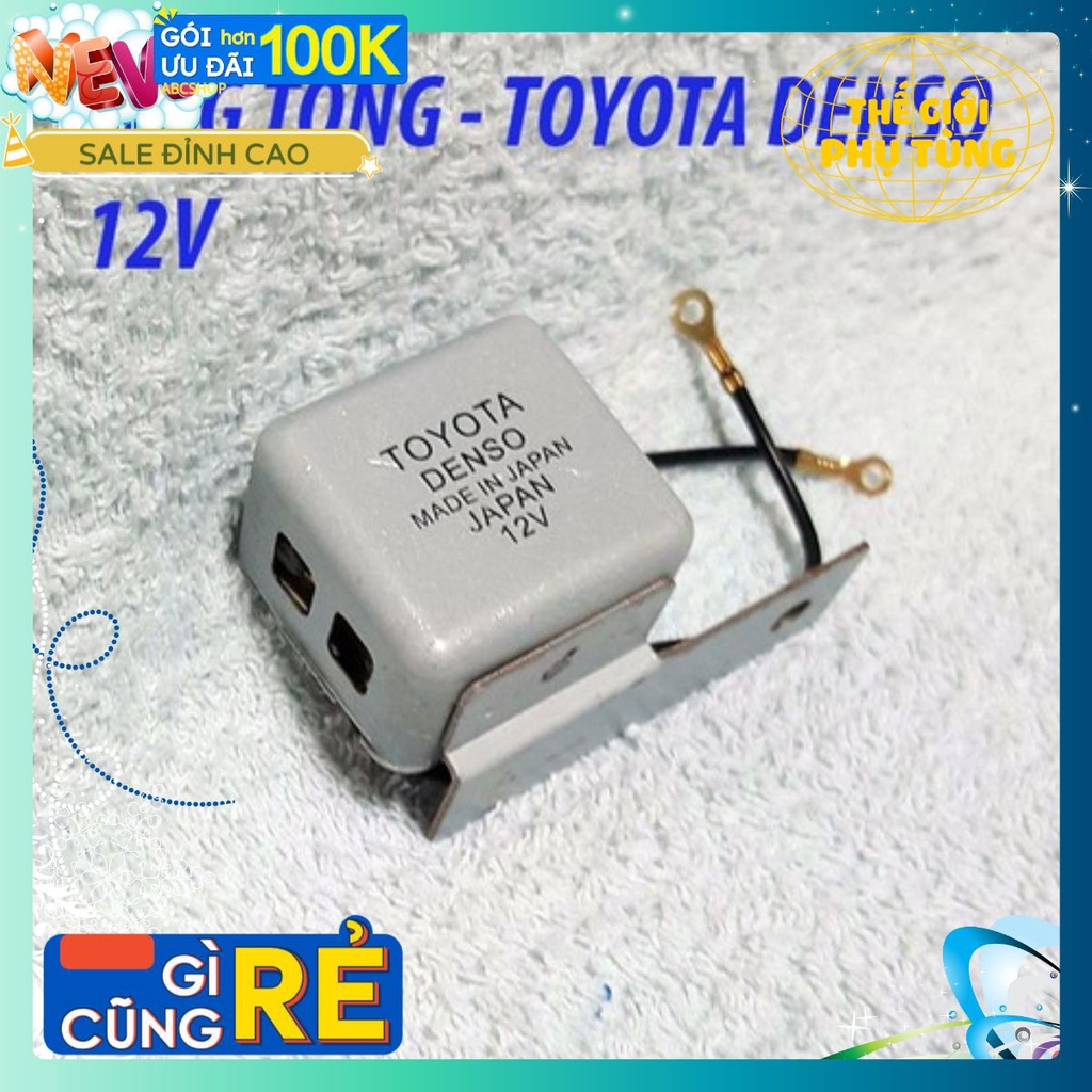 CỤC XI NHAN KÊU TING TONG TOYOTA DENSO LOẠI A 12V GẮN MỌI LOẠI XE - HÀNG CTY