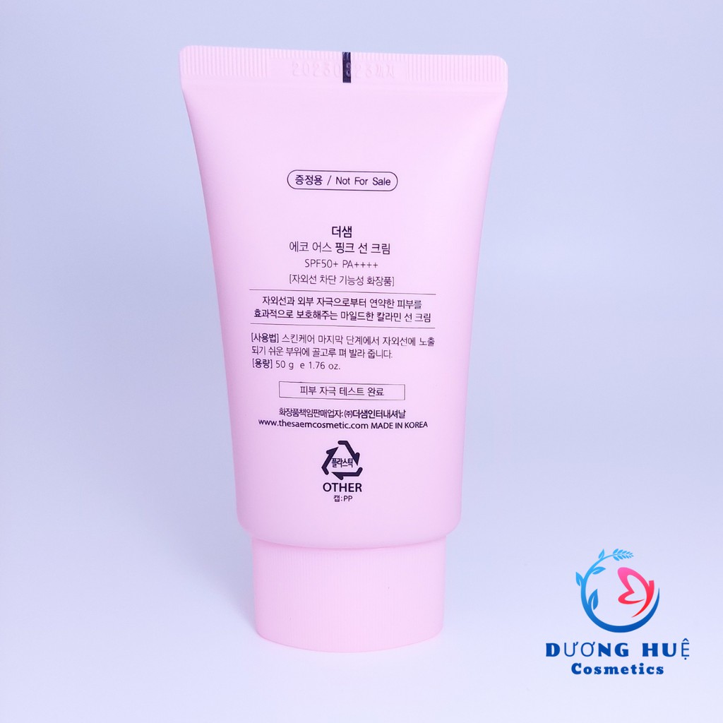 Kem chống nắng The Seam Eco Earth Power Pink Sun Cream Hàn Quốc 50g (Chính hãng)