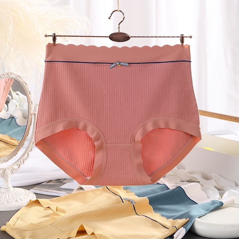 Plus Quần Lót Cotton Lưng Cao Kháng Khuẩn Size 40-100Kg Cho Nữ