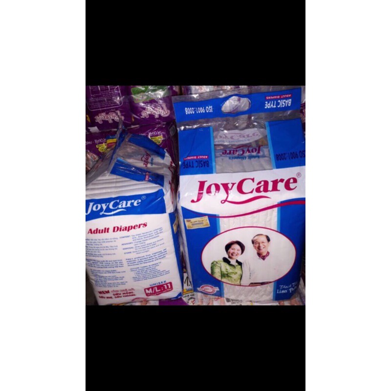 Combo 100 miếng bỉm dán Joycare ( Size:M/L 11 miếng/ gói) + KM