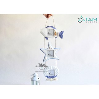 Dây 3 khung ảnh treo tường phong cách biển ka-pcb-05 tttm