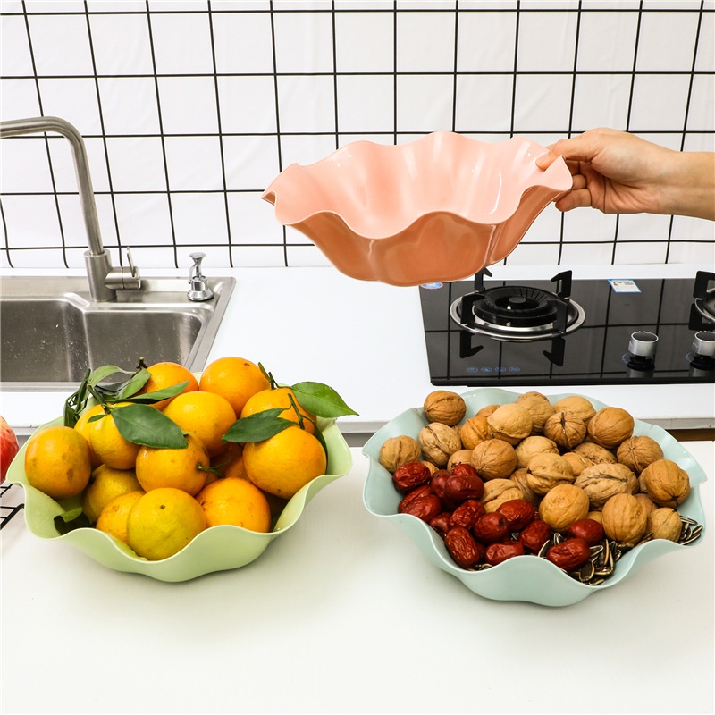 Dĩa đựng trái cây đồ trang trí tết Khay đựng bánh kẹo tết Đĩa đựng hoa quả nhiều kiểu dáng độc đáo Dĩa nhựa JSO