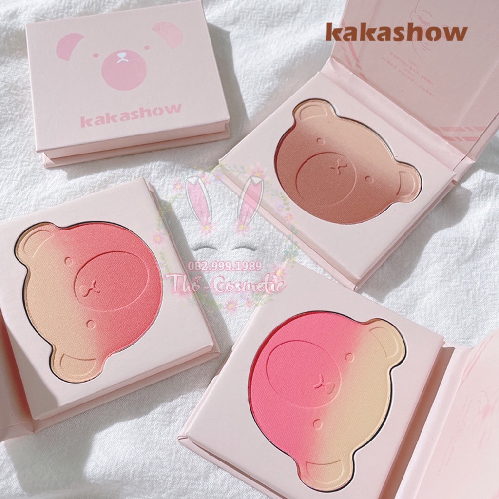 💋 Phấn Má Hồng KAKASHOW gấu dễ thương má hồng
