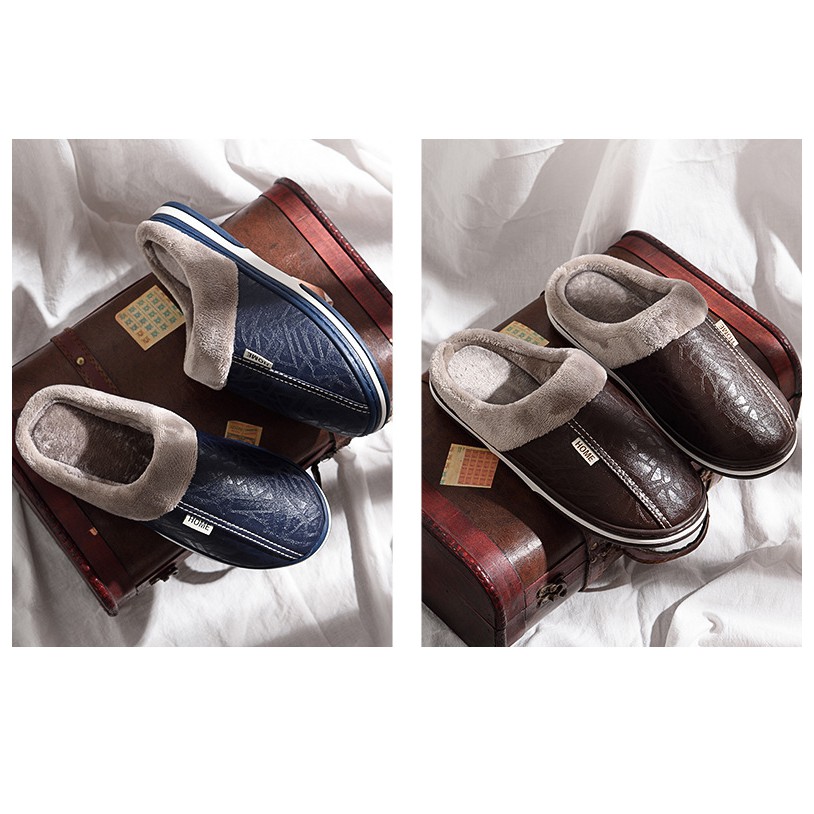 Dép Bông Ulzang Phối Da Homie