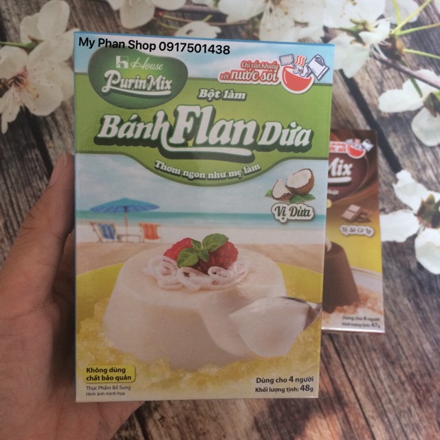 [Mã GROSALE2703 giảm 8% đơn 250K] Combo 06 hộp Bột làm bánh Flan Purin Mix (Tặng kèm 6 khuôn bánh)