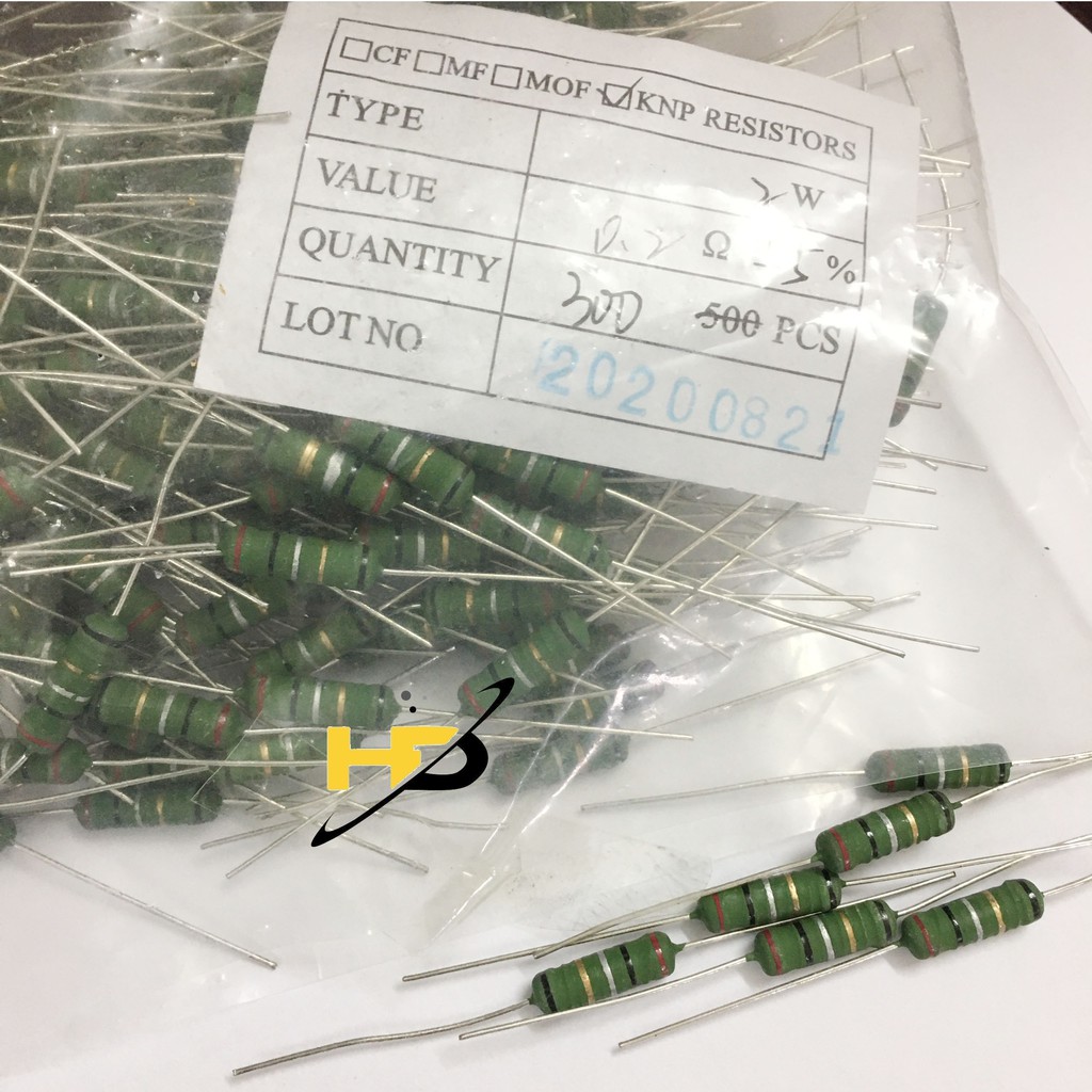 Điện Trở Công Suất, Gói 10 Con Điện Trở Cuốn 0.2R 2W 5% Chân Đồng Loại Tốt