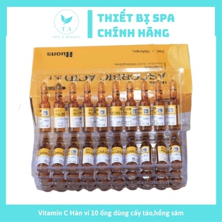 Vitamin C Hàn vỉ 10 ống dùng cấy tảo,hồng sâm