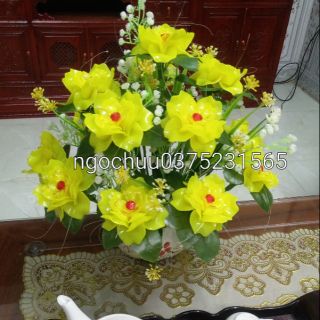 Nguyên liệu chậu hoa hồng để bàn ( k có chậu)