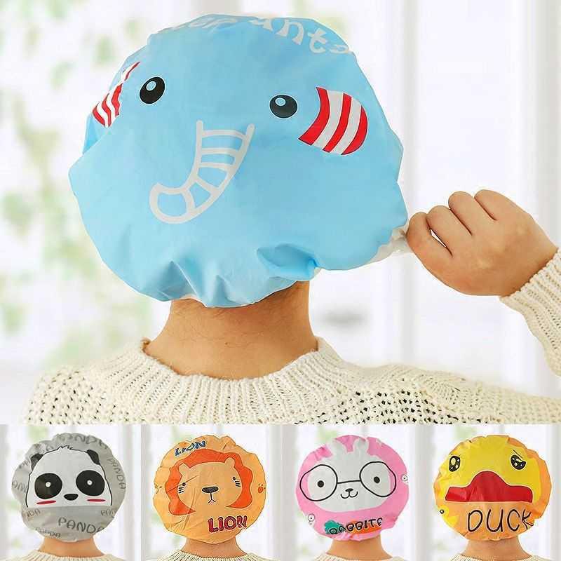 Mũ chụp tóc khi tắm mẫu hoạt hình cute