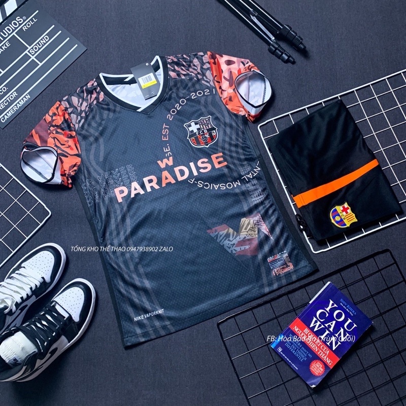 Bộ Quần Áo Đá Banh Cao Cấp Bộ Quần Áo Đá Bóng CLB Barcelona/Barca 2023
