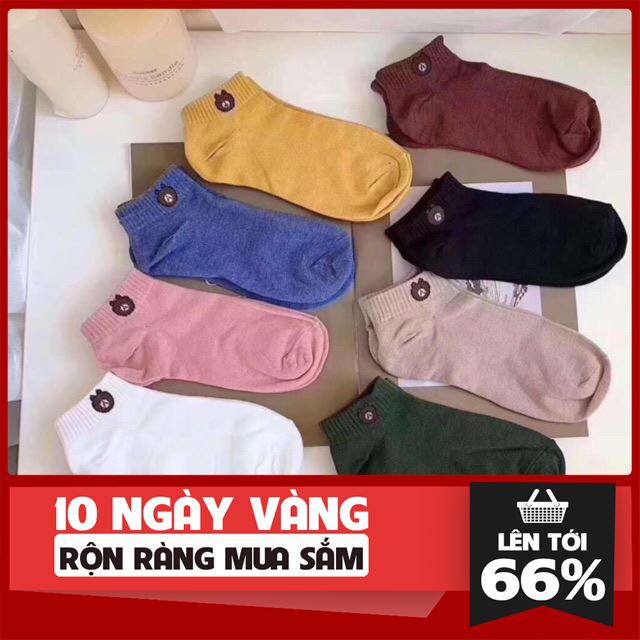 [ Sale Off ] Nhập WAPCK10 giảm 25k đơn từ 150k - [BÁN SỈ] Túi 10 đôi tất gấu siêu hot nữ- hàng Quảng Châu