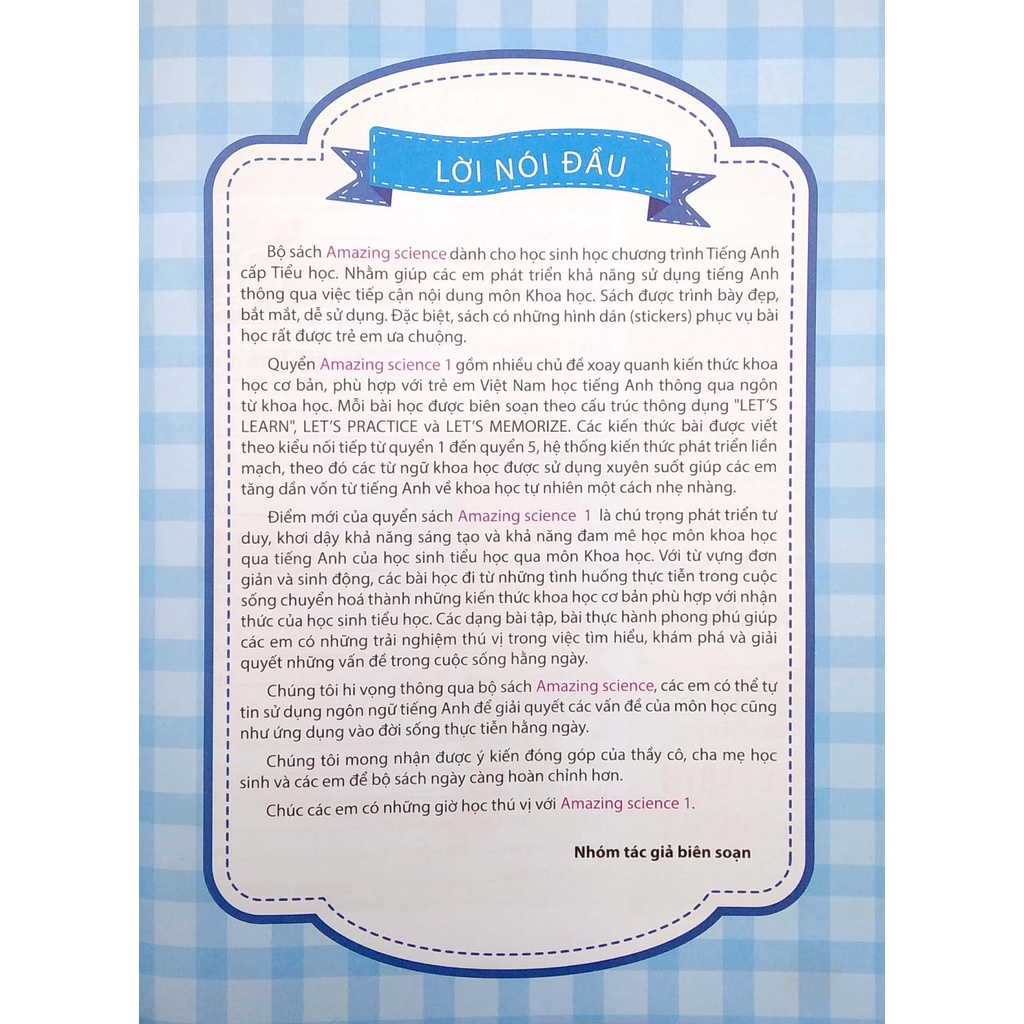 Sách Amazing Science 1