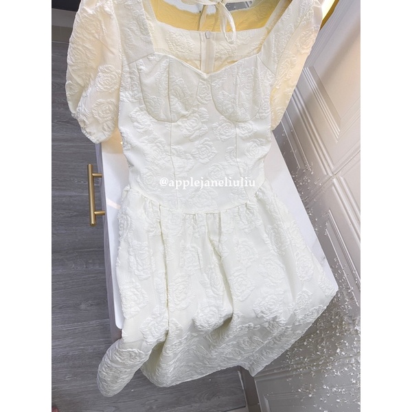 Jane Đầm tiểu thư hoa hồng vintage châu Âu sang trọng