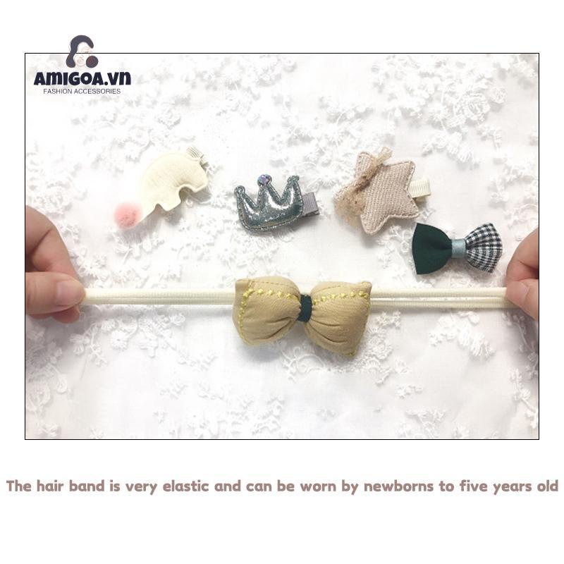 Kẹp Tóc Thiết Kế Xinh Xắn Không Đau Dành Cho Bé