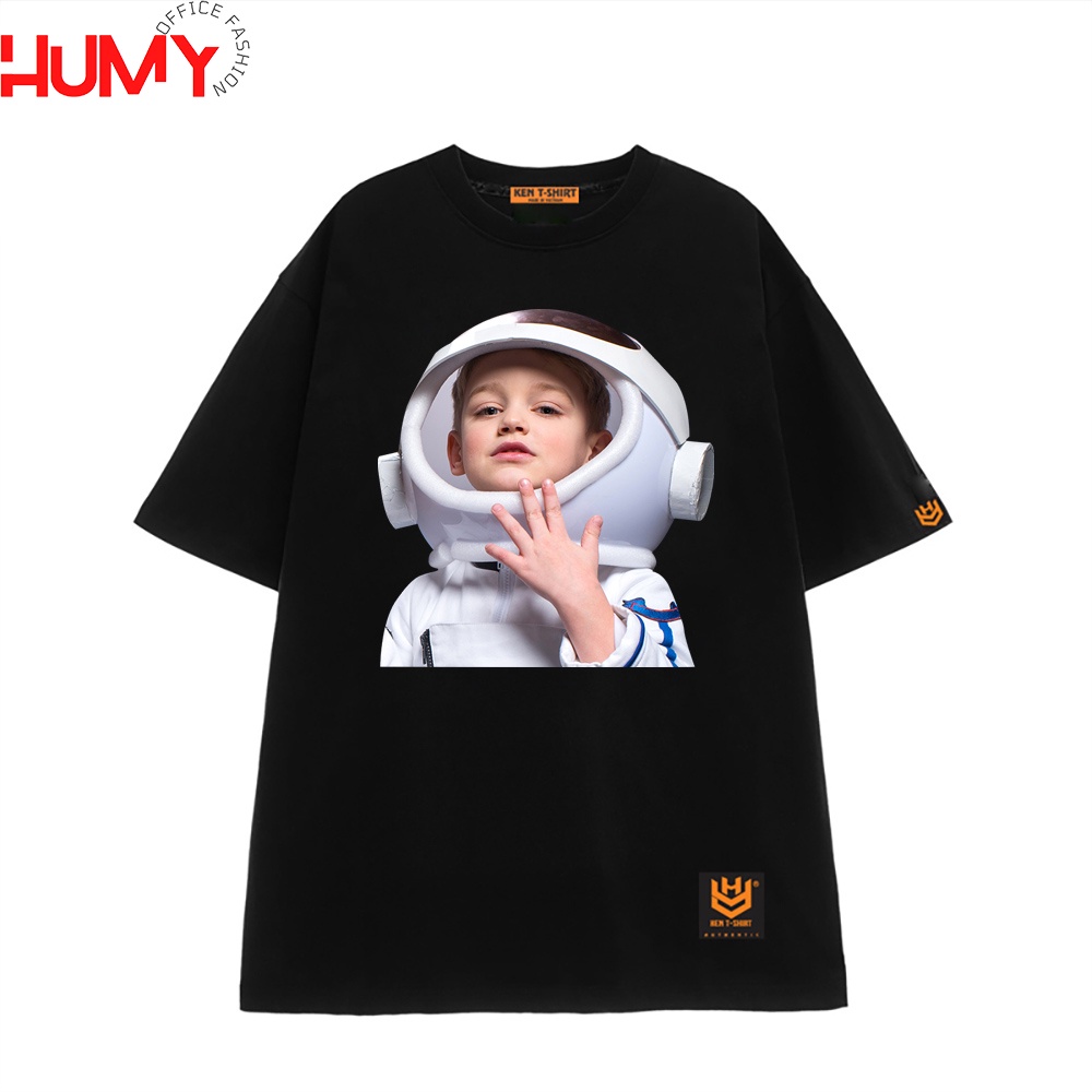 Áo thun form rộng tay lỡ unisex cao cấp in hình cậu bé phi hành gia