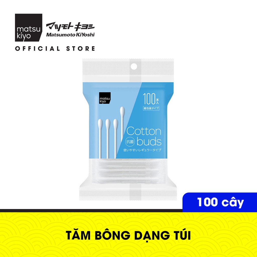 [Mã BMBAU50 giảm 7% đơn 99K] Tăm bông dạng túi matsukiyo 100 cây