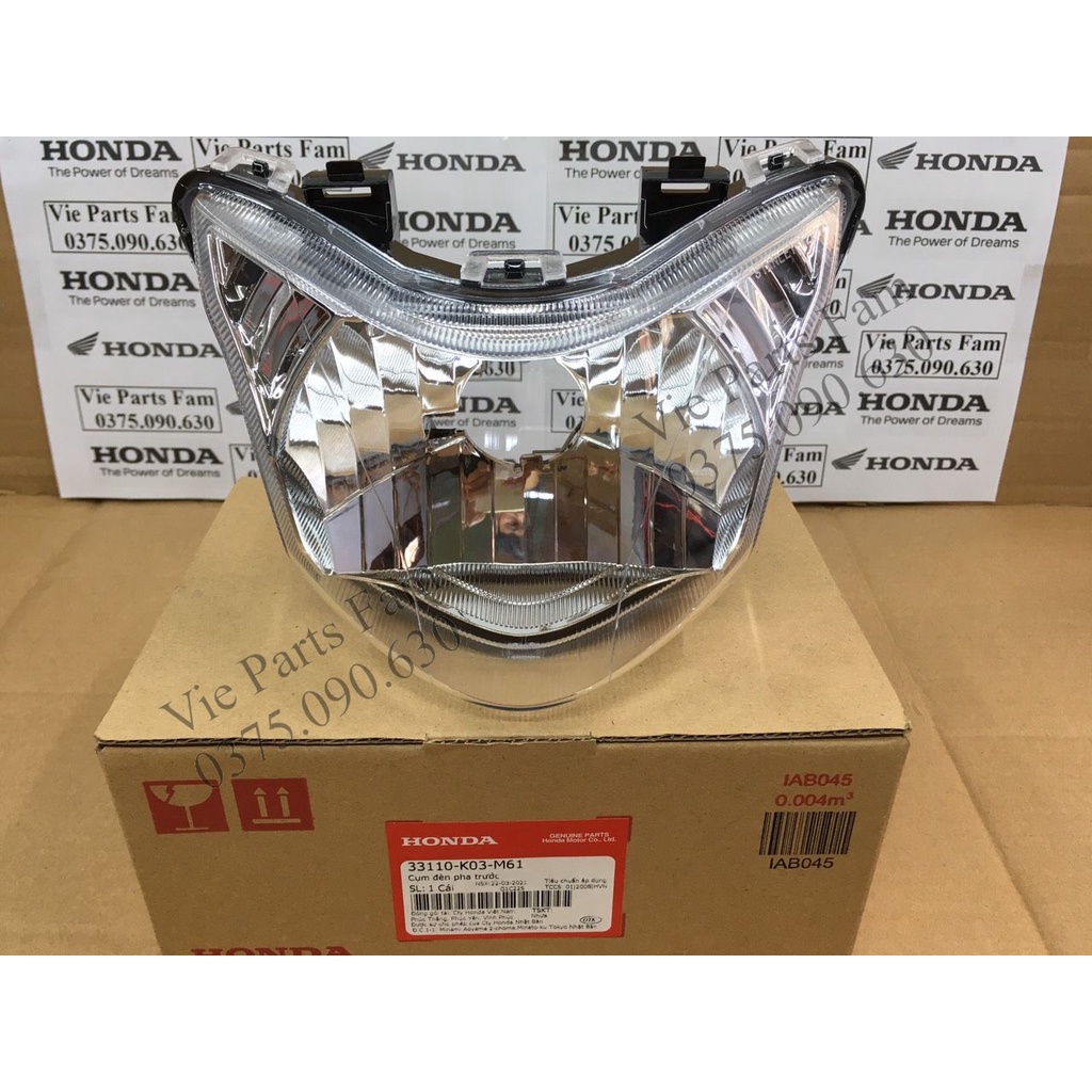 Pha Đèn Wave RSX Fi 110 (2014 - 2022) dùng cho dòng xe Fi và bình xăng con, hàng chính hãng Honda