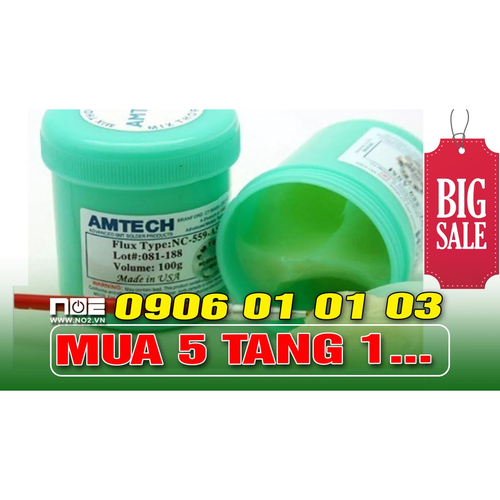 Mỡ khò, mỡ hàn  AMTECH NC-559 asm mua 5 tặng 1