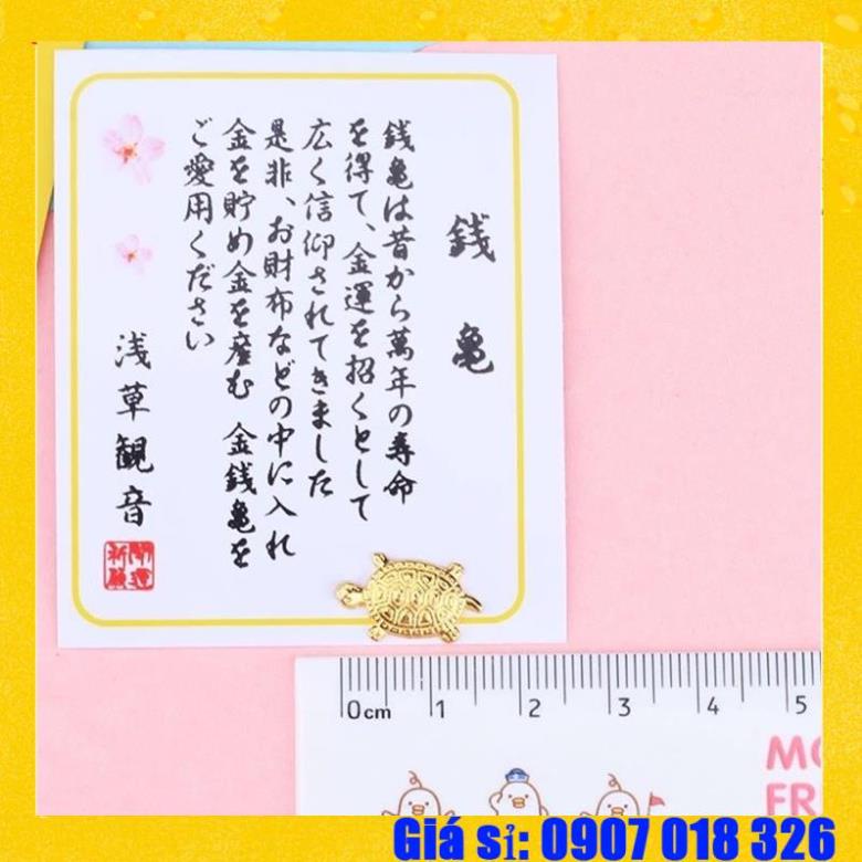 Rùa vàng may mắn để ốp, ví điện thoại, túi xách…linh vật phong thuỷ kim quy