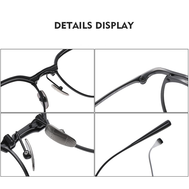 Mắt Kính Gọng Cong Tròn Bằng Titan Nguyên Chất Phong Cách Boston Nhật Bản Mới 2022 Cho Nam Và Nữ