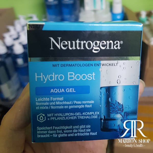 [Hàng Pháp] Kem dưỡng da dầu, kem dưỡng ẩm Neutrogena Hydro Boost Aqua Gel 50ML