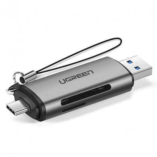 Đầu đọc thẻ nhớ SD/TF chuẩn USB Type C và USB 3.0 Ugreen 50706 chính hãng | WebRaoVat - webraovat.net.vn