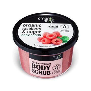 Tẩy Da Chết Toàn Thân Organic Shop Body Scrub #Raspberry Cream 250ml