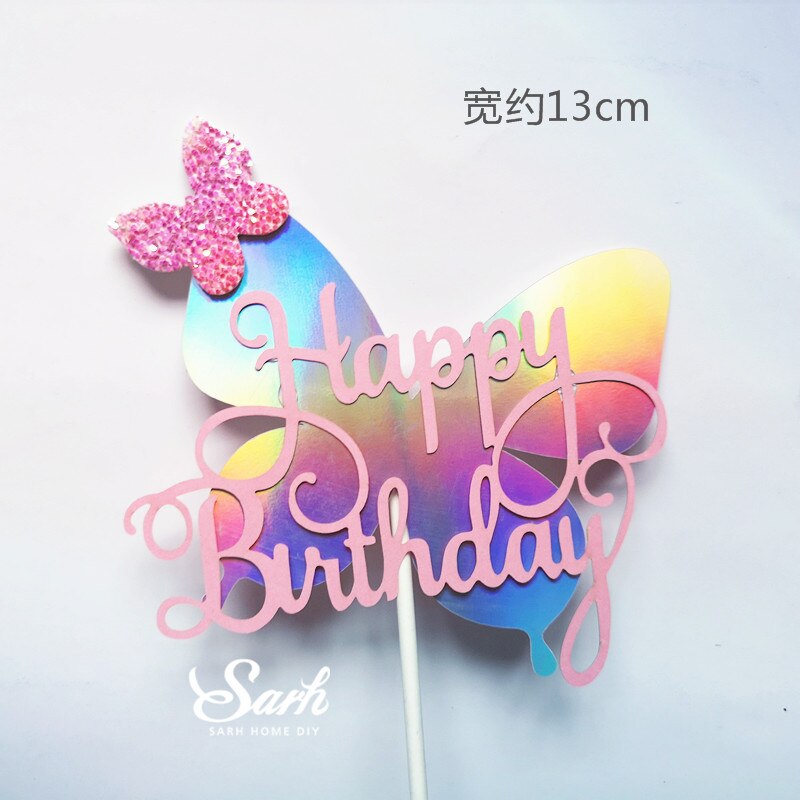 Phụ Kiện Trang Trí Bánh Kem Hình Bướm Nhiều Màu Dễ Thương