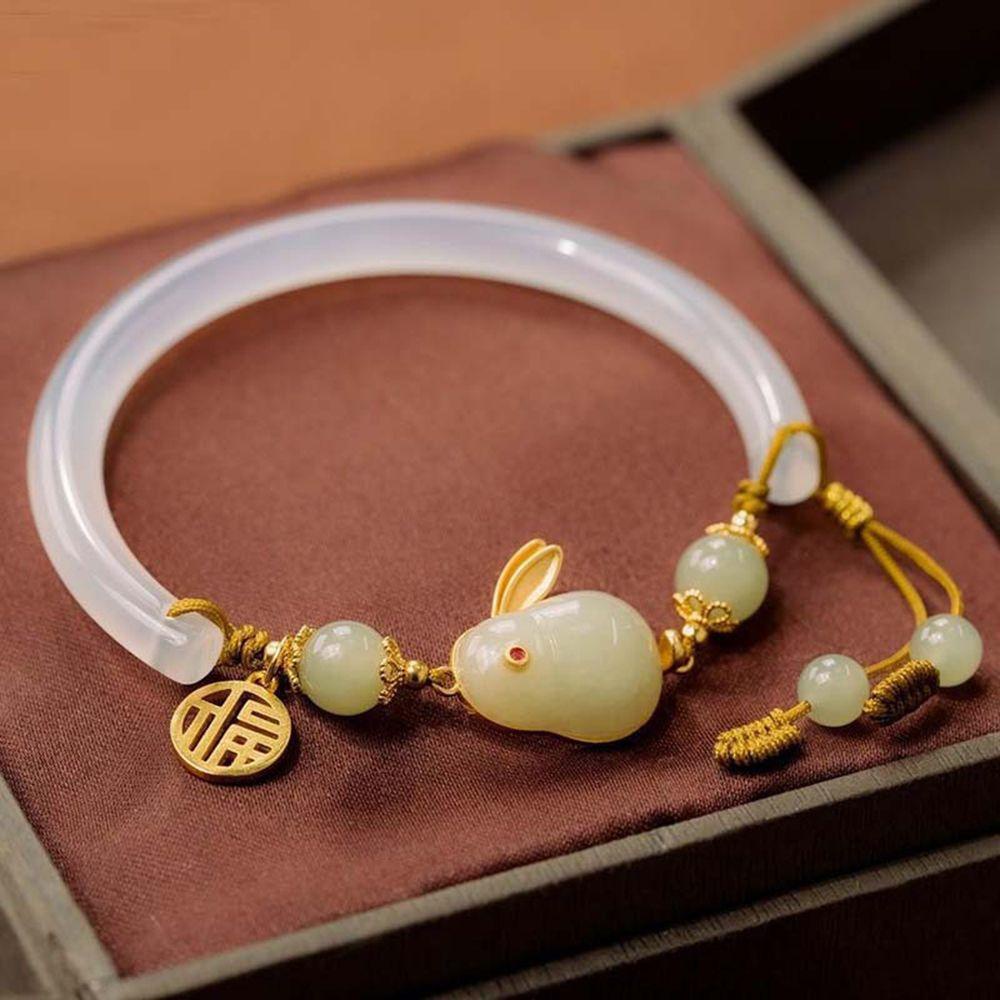 Vòng Tay Ngọc Bích Giả Thời Trang Cổ Điển Cho Nữ