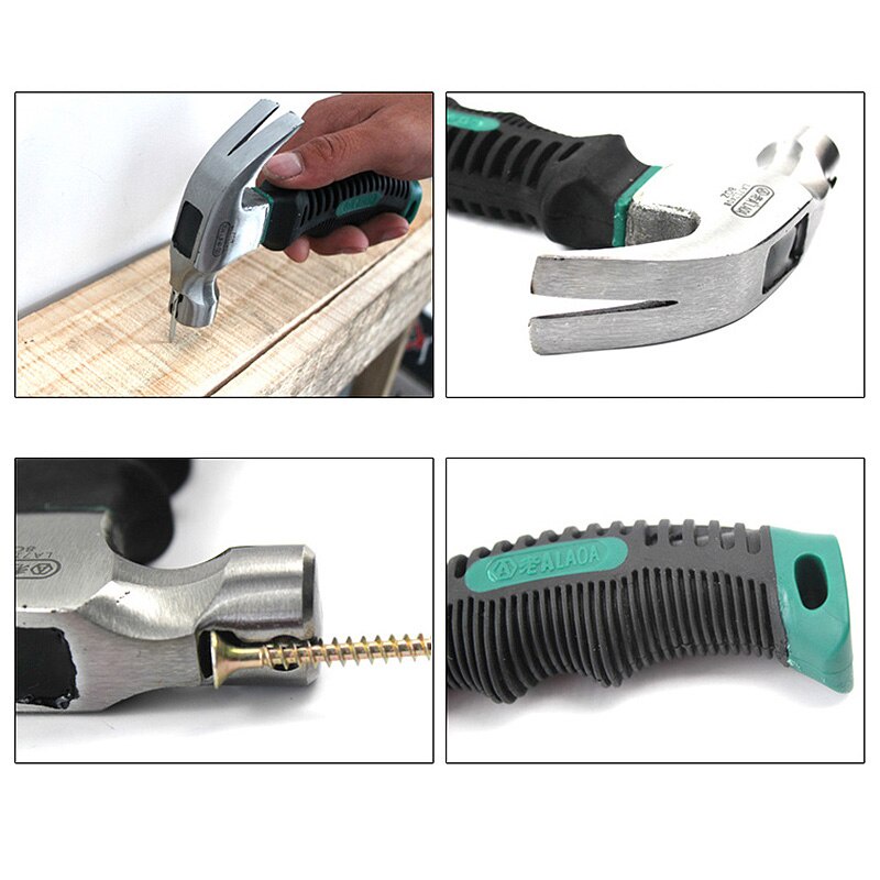 Búa Nhổ Đinh Mini LAOA LA712408 Có Khe Để Giữ Đinh, Chất Liệu Thép Cacbon Có Độ Bền Cao