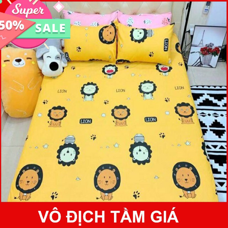 Vỏ gối ôm 35 x 100 cm mẫu SƯ TỪ VÀNG có dây gút