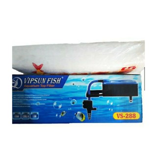 Máy Bơm Lọc Nước Hồ Cá VS-288 & Bông Lọc - Bộ Bơm Lọc Nước Bể Cá Vipsun