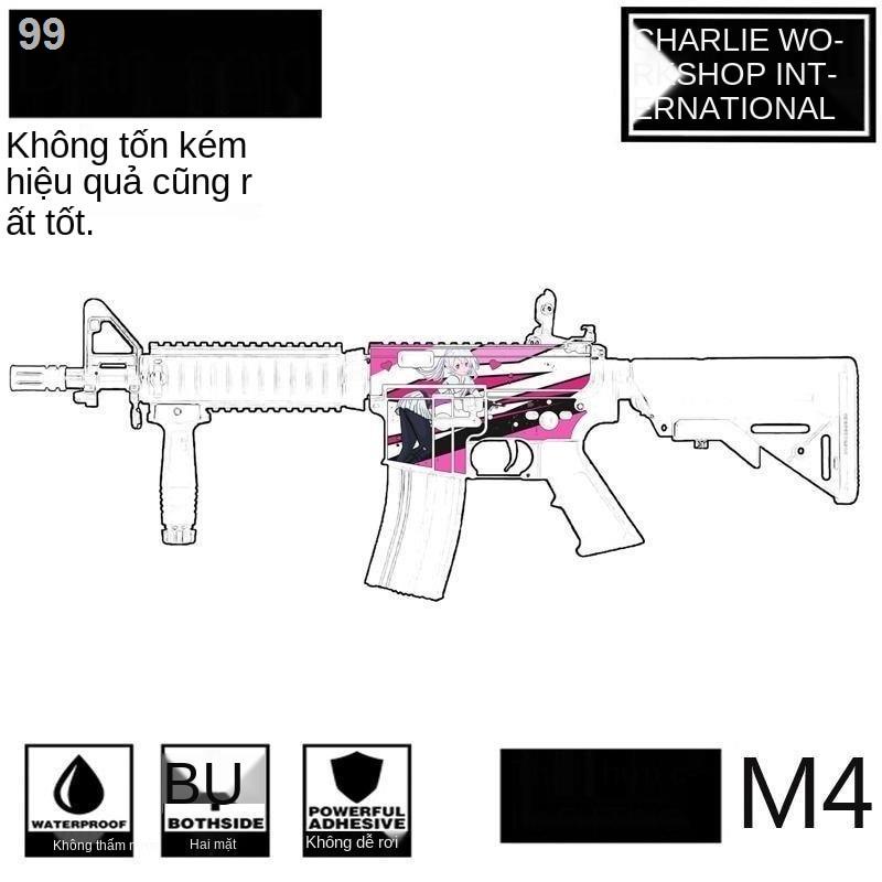 【Mới nhất 】Char workshop Bom mềm Le Hui Jinming 89 mô hình cao su đồ chơi thân súng nước sticker hai mặt SJ Sima M416