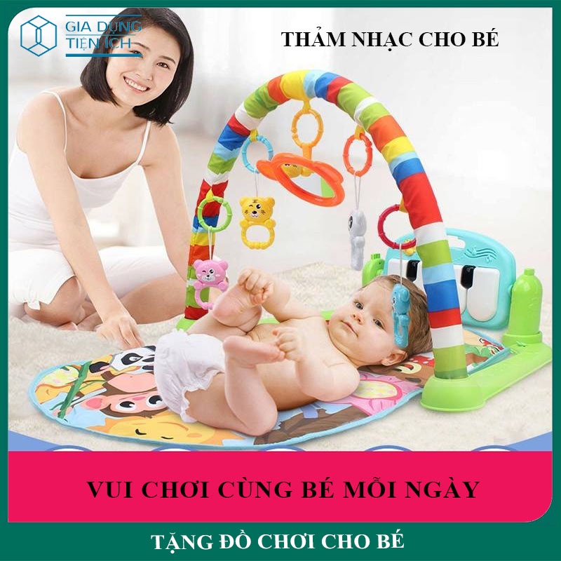 Thảm Nằm Chơi Nhạc Cho Bé Phát Triển Trí Tuệ Cho Bé Sơ Sinh, Bảo Hành 3 Tháng