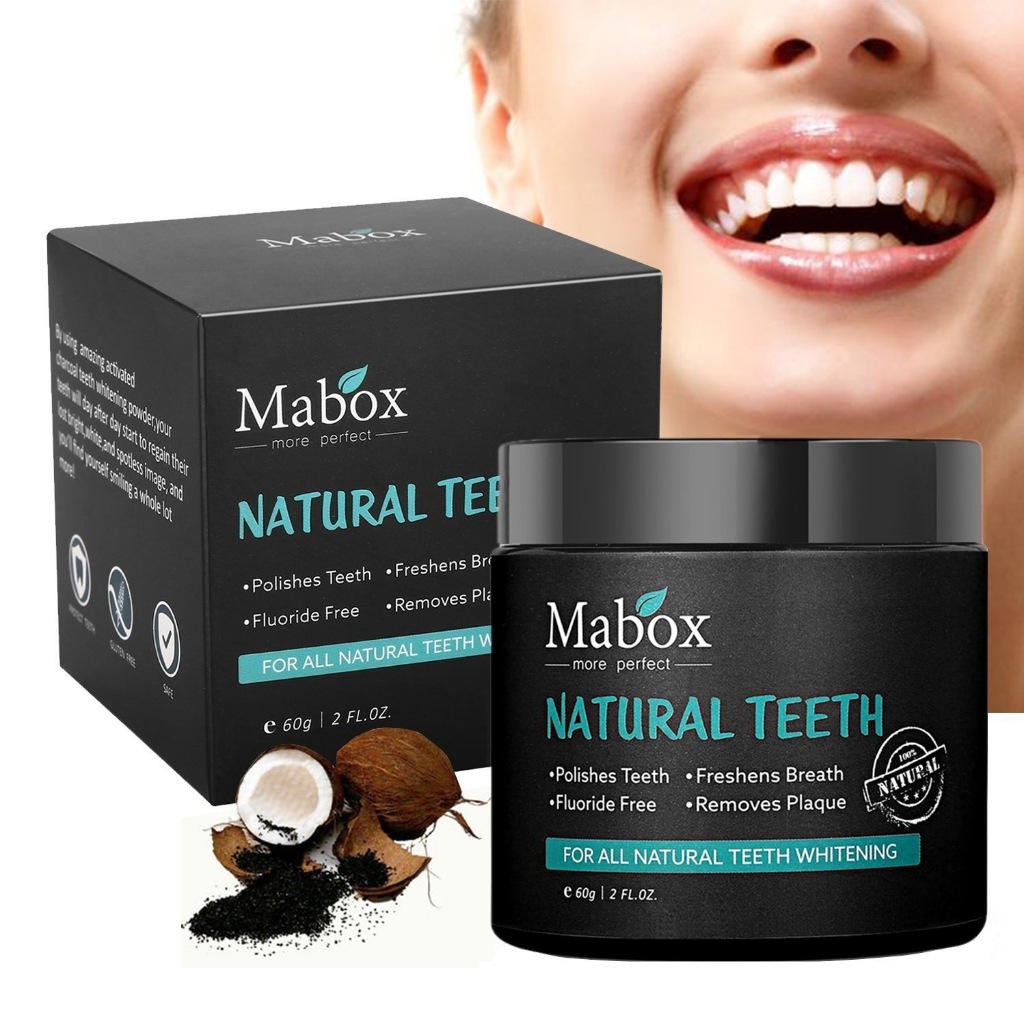 Bột tẩy trắng răng than hoạt tính Mabox