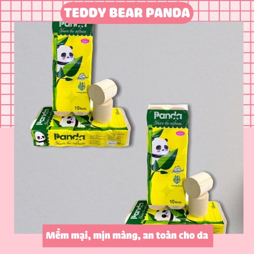 [Combo 20 cuộn] Giấy vệ sinh không lõi gấu trúc Panda 3 lớp