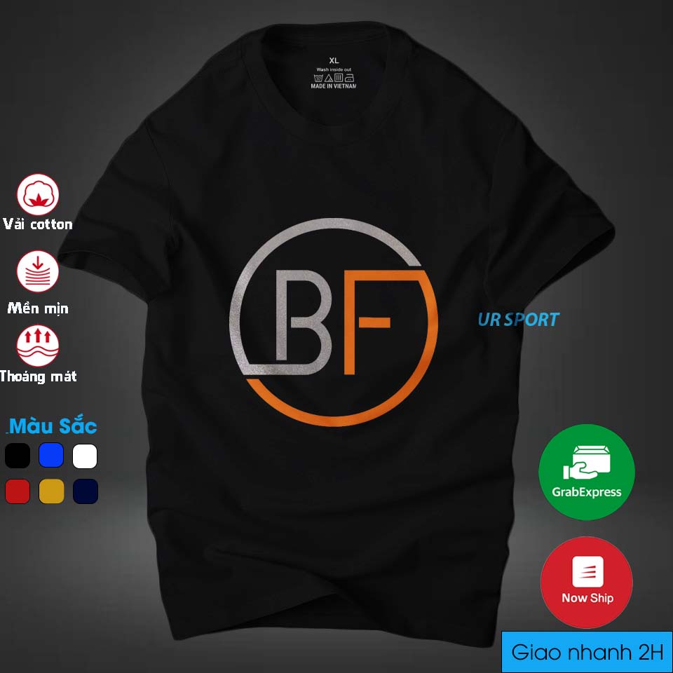 Áo thun nam cổ tròn BF thời trang cá tính, chất vải cotton 4 chiều cao cấp thoáng mát