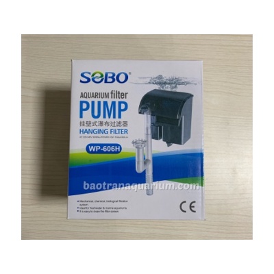 Lọc thác SOBO WP-606H  gác thành hồ cá- Bảo Trân Aquarium