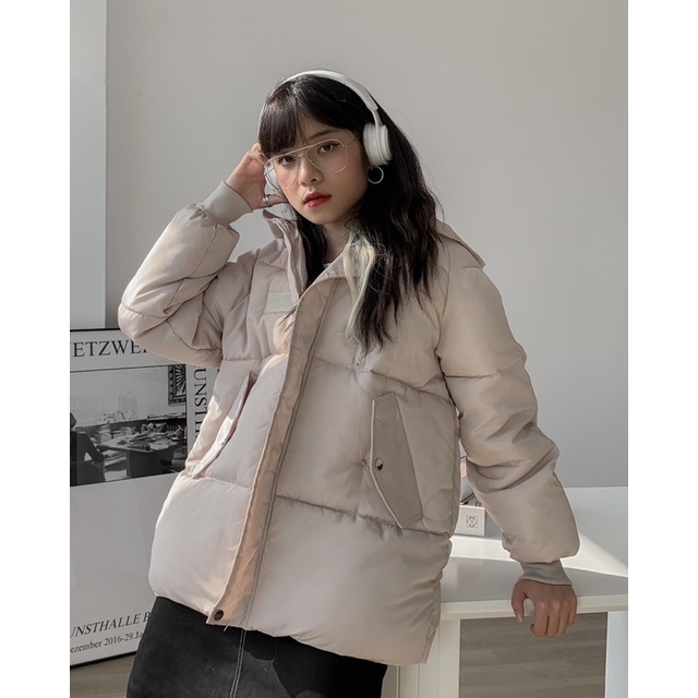 ÁO PHAO CÓ MŨ OVERSIZE CHUBBIE chất liệu dày dặn, ấm áp - CHUBBIE WINTER Jacket