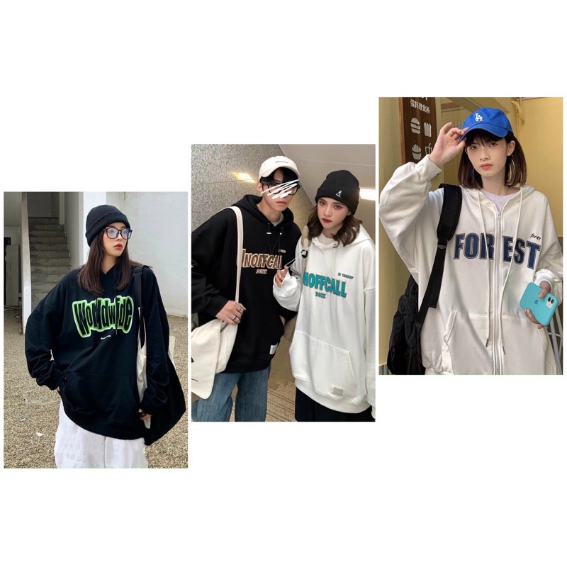 Áo hoodie QC 2 lớp UNO nỉ tàu dày ấm (annstore_ảnh thật)
