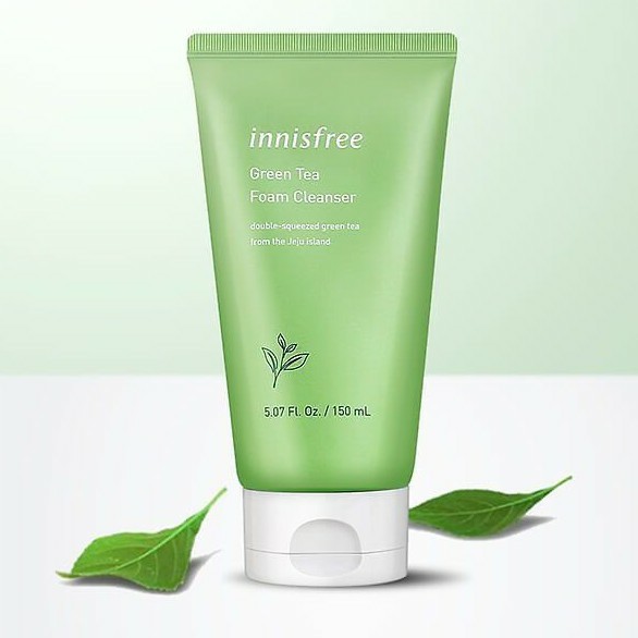 [Mẫu mới] Sữa rửa mặt trà xanh Innisfree-Làm sạch da,ngăn ngừa mụn,chống õi hóa Innisfree Green Tea Foam Cleanser