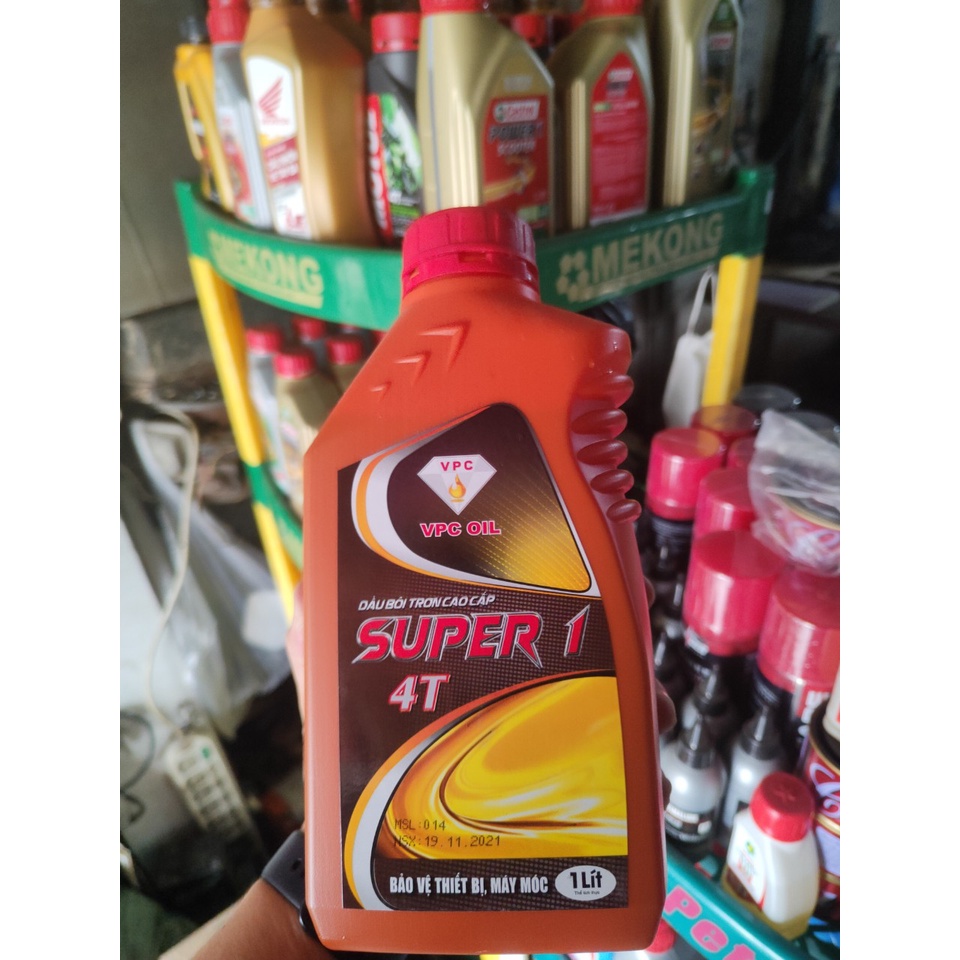 Dầu nhớt giá rẻ SUPER 1 , 1000ml cho xe côn tay, xe số
