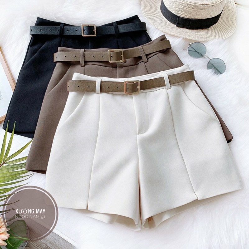 Quần Short Nữ  Giá Sỉ  Quần Short xẻ gấu giữa, Xưởng May Ngọc Nam 91